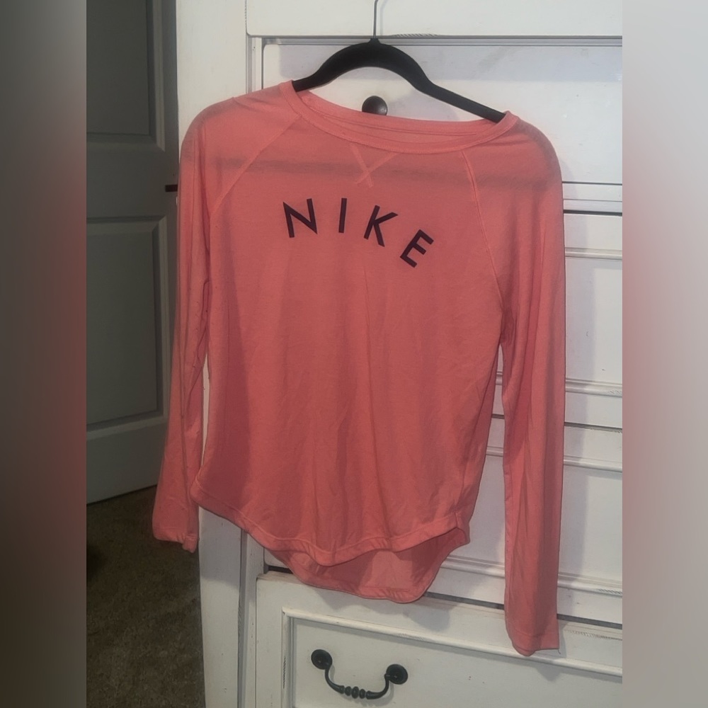 Nike, long sleeve top, pink, small